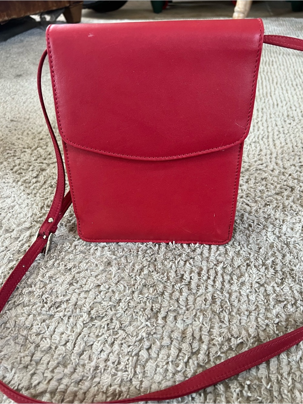 Red Crossbody Bag - Classic Women's Shoulder Bag